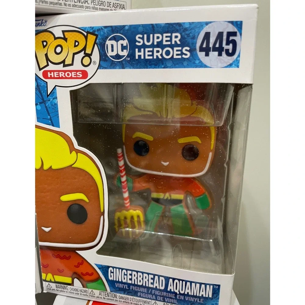 Funko Pop DC Super Heroes Gingerbread Set Superman Batman Wonder Woman Flash 5pc